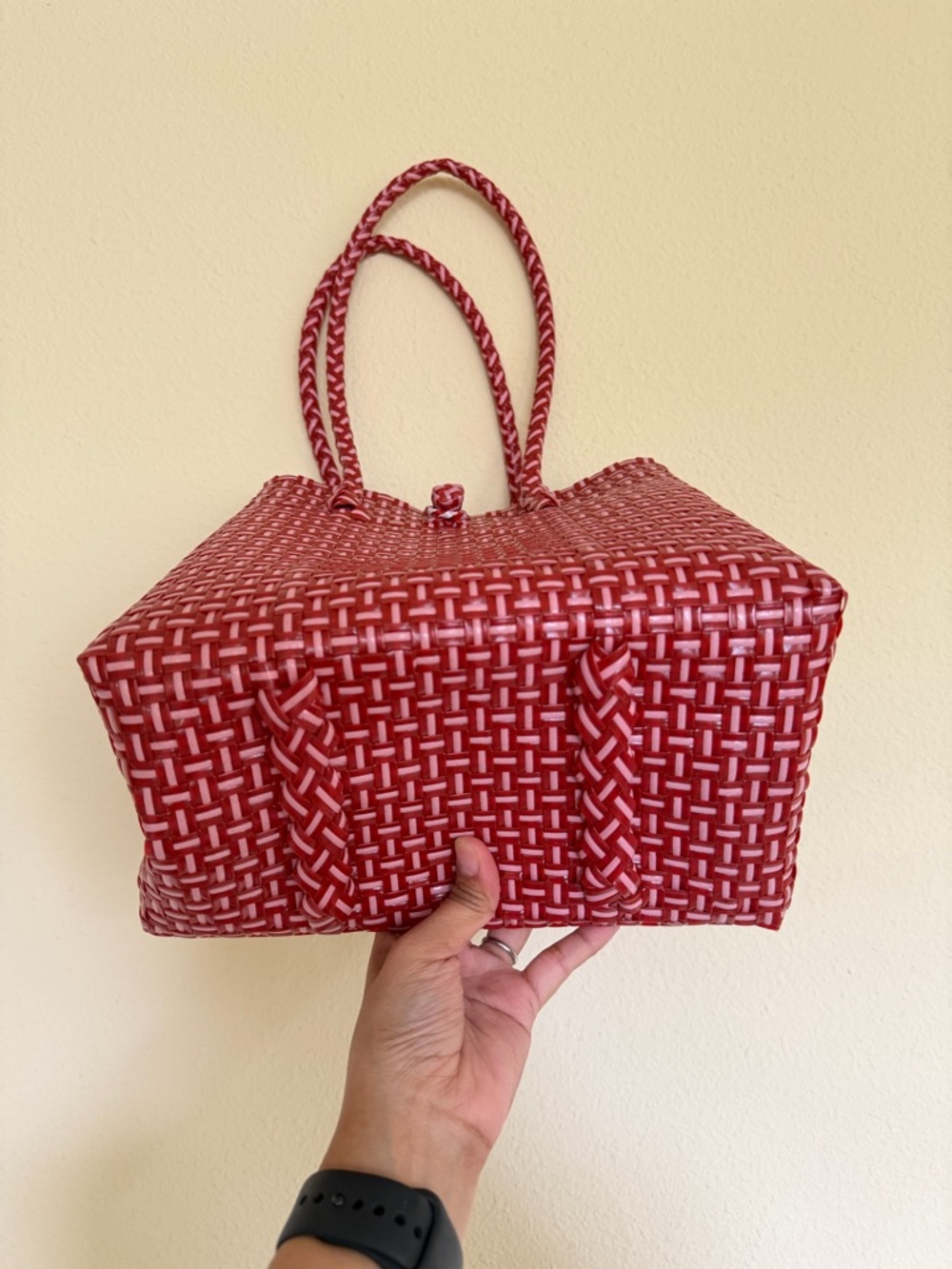 Handmade Recycled Woven Tote Bag - Picture 12 of 12